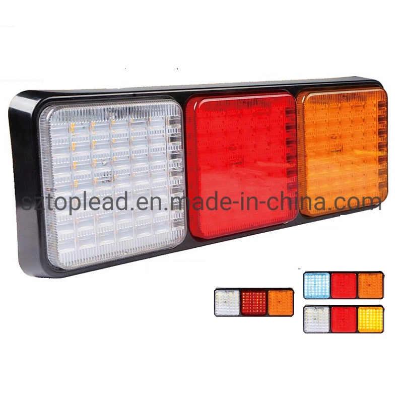 Toplead 12-28V LED Truck Tail Strobe Light Indicated Stop Combinatio Lamp Traffic Brake Reverse Turn Signal Lamp Kw-210