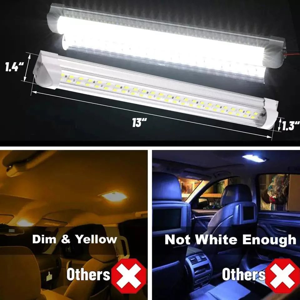 Customized 12V 48 LEDs Car Interior LED Light Bar Strip Light for Truck Trailer Boat