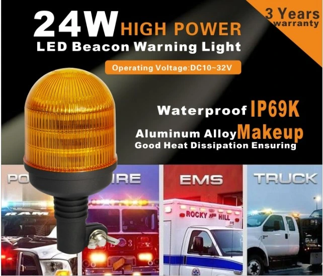 ECE 65/R10 Emergency Flashing Light Strobe Beacon Forklift Truck LED Warning Light