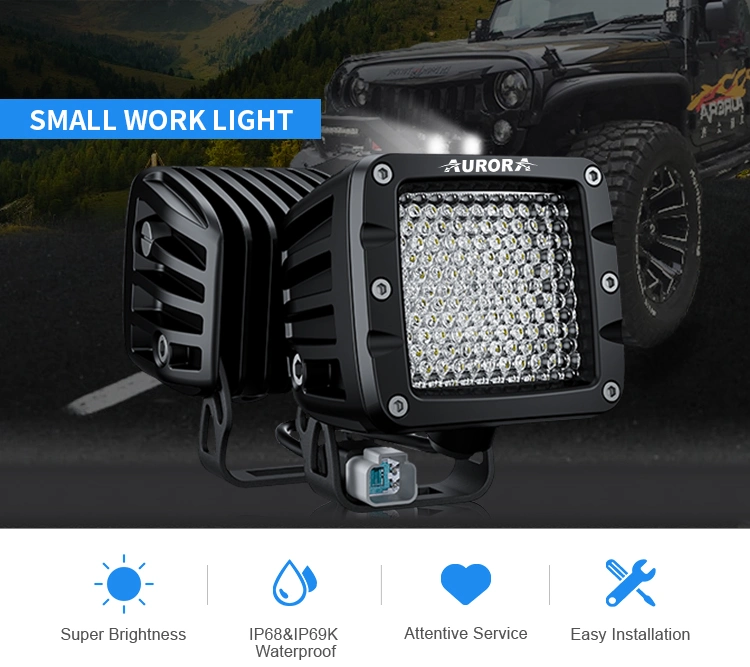 Wholesale Custom Christmas Decoration Auto Lighting Lamp CREE Osram LED Work Light Bay for Automative Motorcycle off Road Car Truck