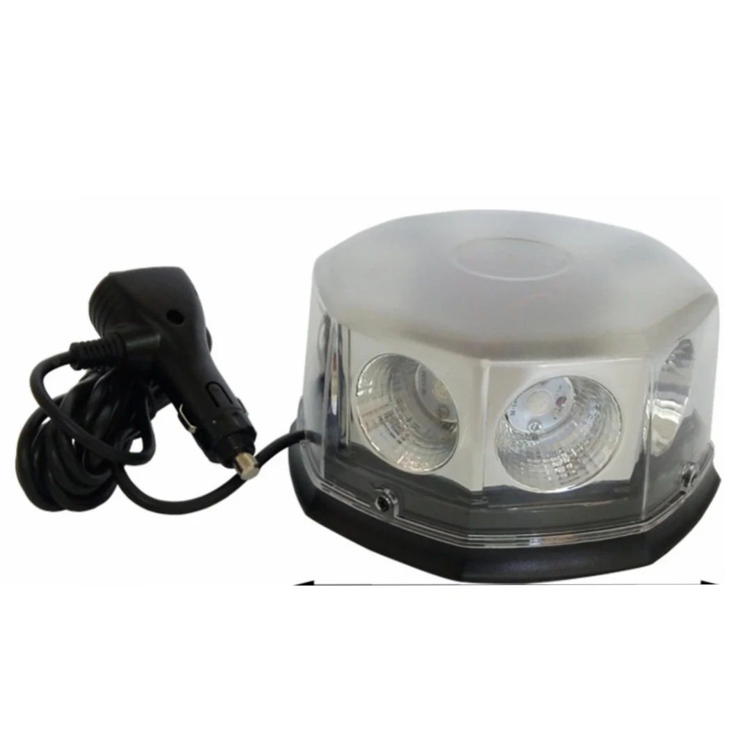 LED Magnetic Warning Beacon Truck Car Vehicle Emergency Hazard Lighting High Power Beacon Caution Warning Snow Plow Lamp Safety Flashing 48W Strobe Light