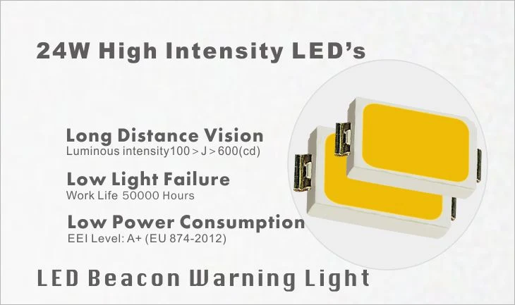 ECE 65/R10 Emergency Flashing Light Strobe Beacon Forklift Truck LED Warning Light