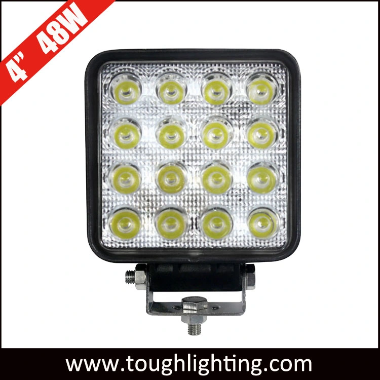 High Intensity 4.5&quot; 48W 3200lm Epistar Square LED Tractor Work Lights