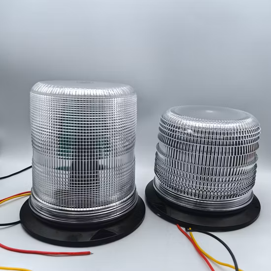 DC 12V-24V White Color 8 LED COB Safety Warning Flashing Beacon Light for Ambulance School Bus and Trucks