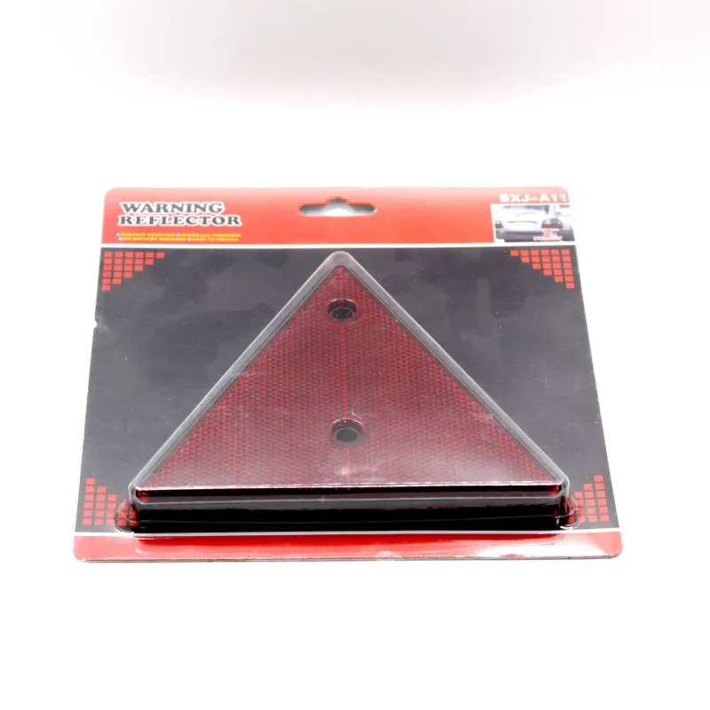 2PCS Emark Triangle Truck Trailer Reflex Reflector with Card Packing