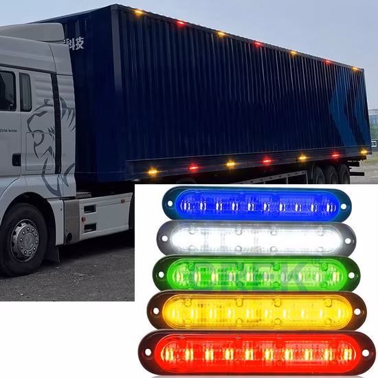 Super Bright Flash LED Vehicle Truck LED Warning Light Strobe Side LED Marker Light 24V 2.4W